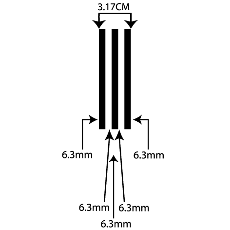 liseret adhésif 3.17CM